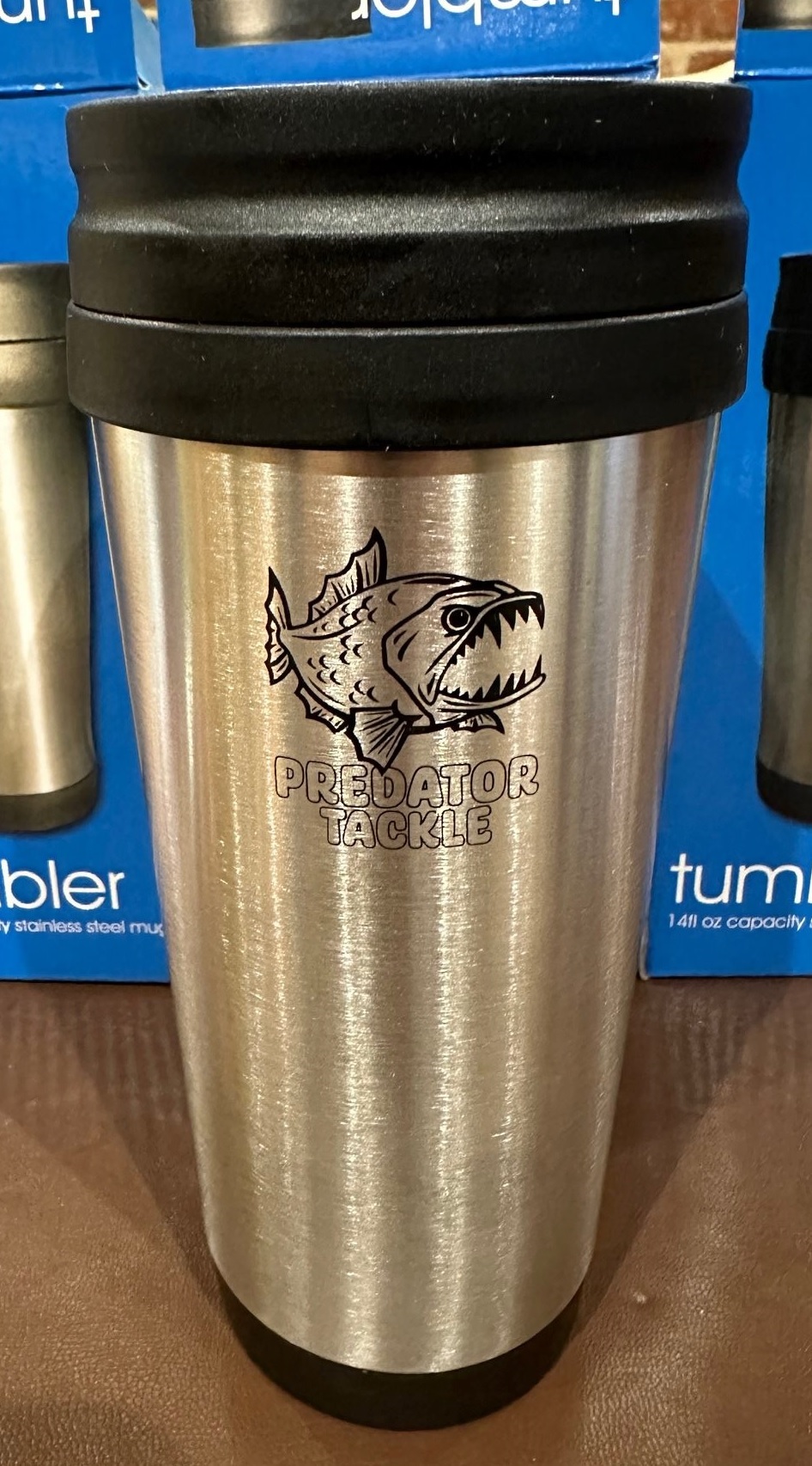 Predator Tackle Thermos Tumbler Mug